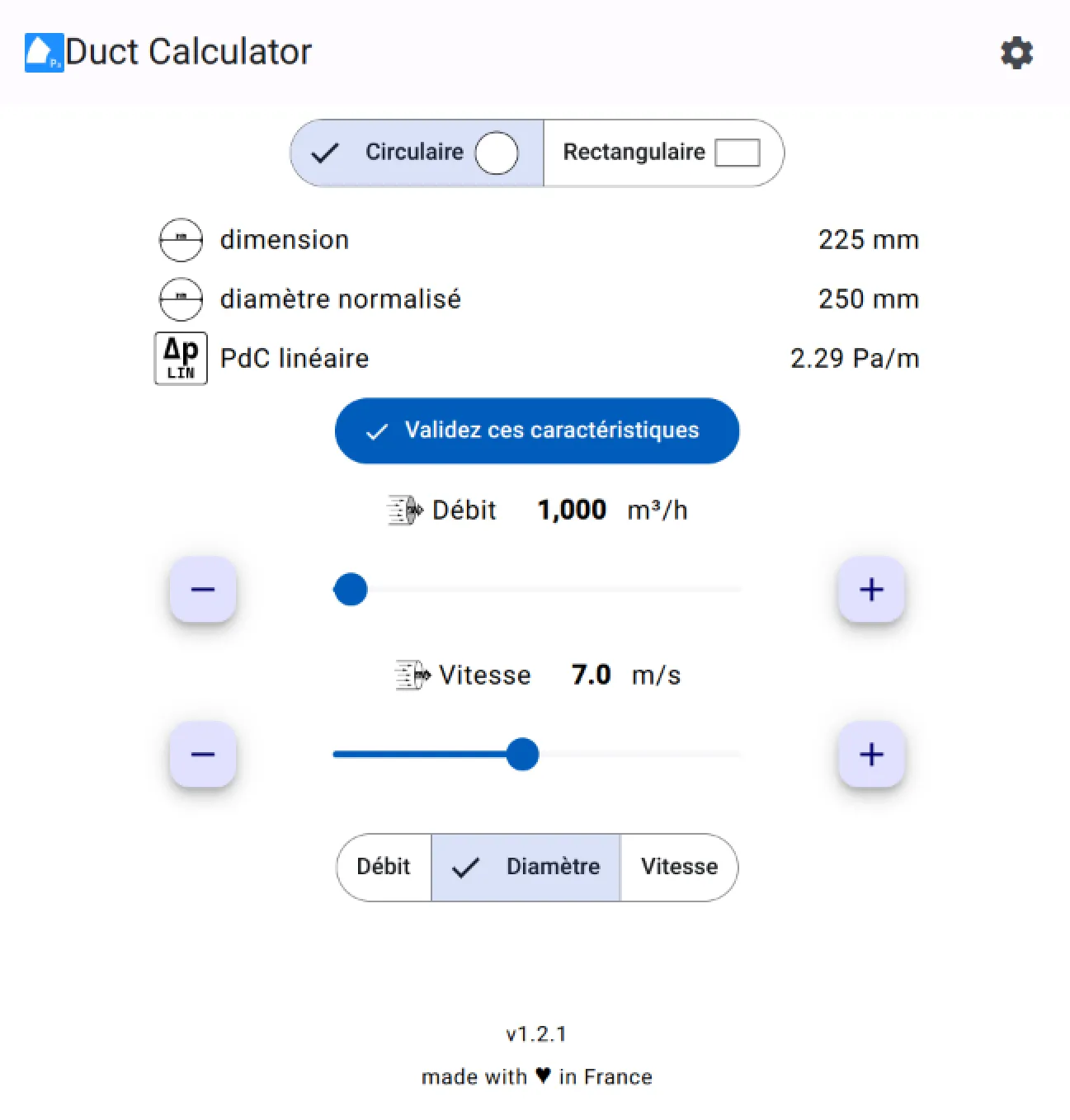 A web application window