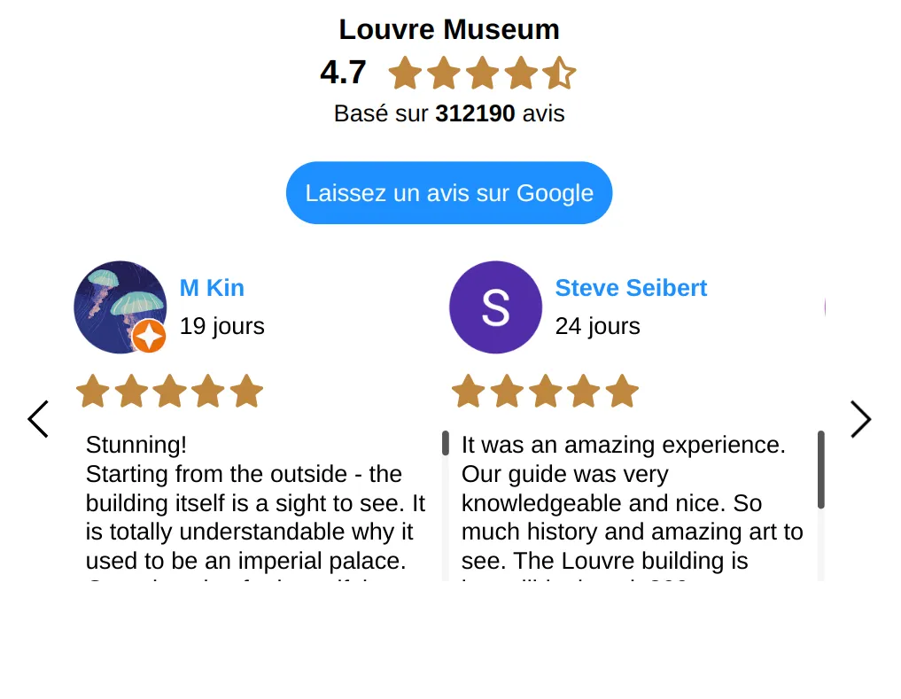 A web application window
