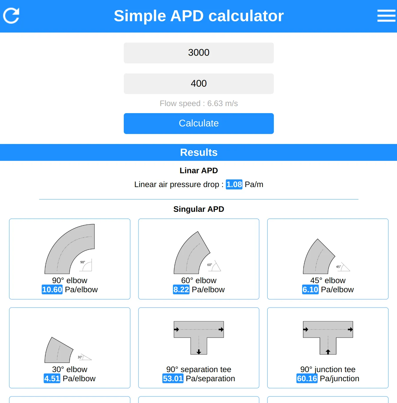A web application window